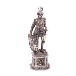 Antique sterling silver knight figure. Sterling silver — image 1