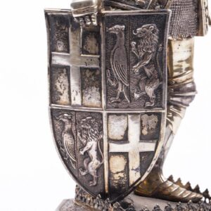 Antique sterling silver knight figure. Sterling silver — image 4
