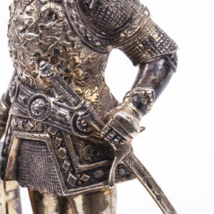Antique sterling silver knight figure. Sterling silver — image 5