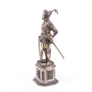 Antique sterling silver knight figure. Sterling silver — image 6