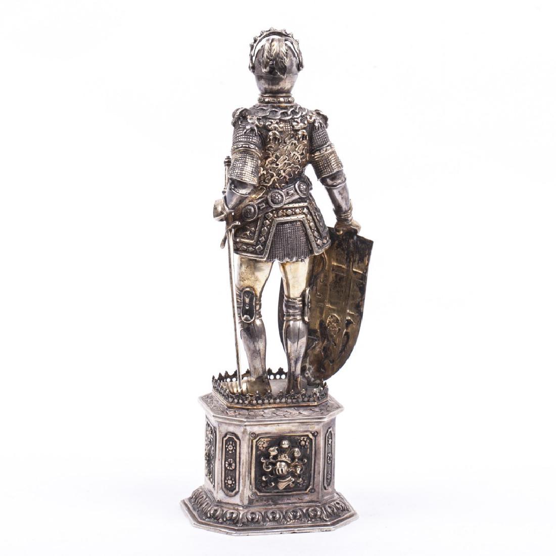 Antique sterling silver knight figure. Sterling silver — image 7