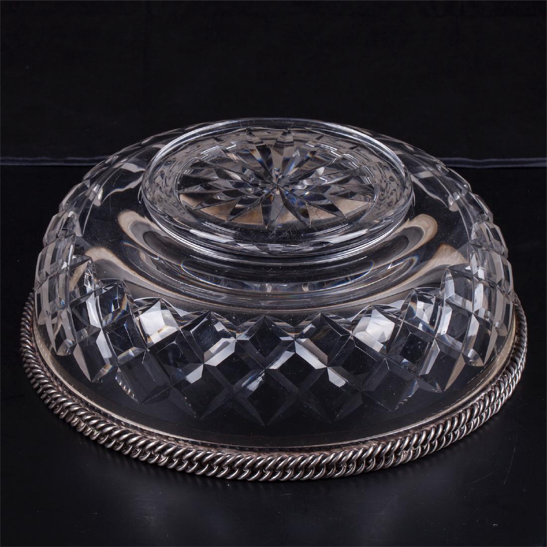 Massive "Hermes" cut glass and silver caviar bowl — image 5
