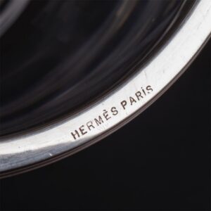 Massive "Hermes" cut glass and silver caviar bowl — image 6