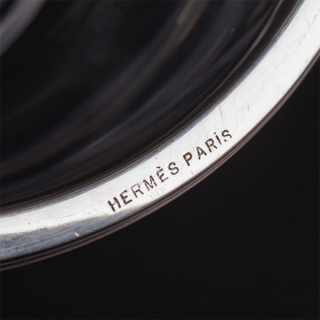 Massive "Hermes" cut glass and silver caviar bowl — image 6