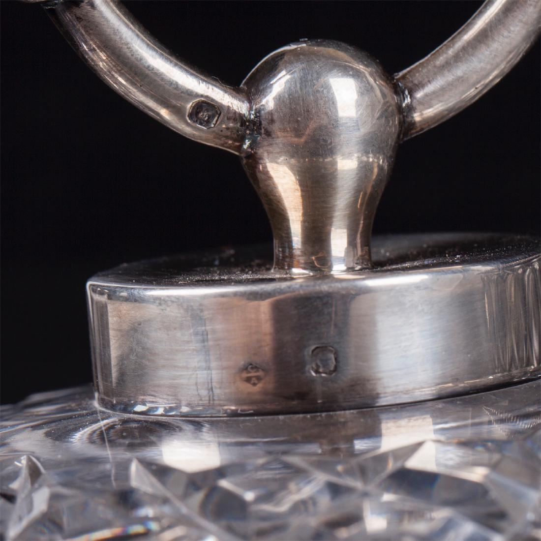 Massive "Hermes" cut glass and silver caviar bowl — image 7