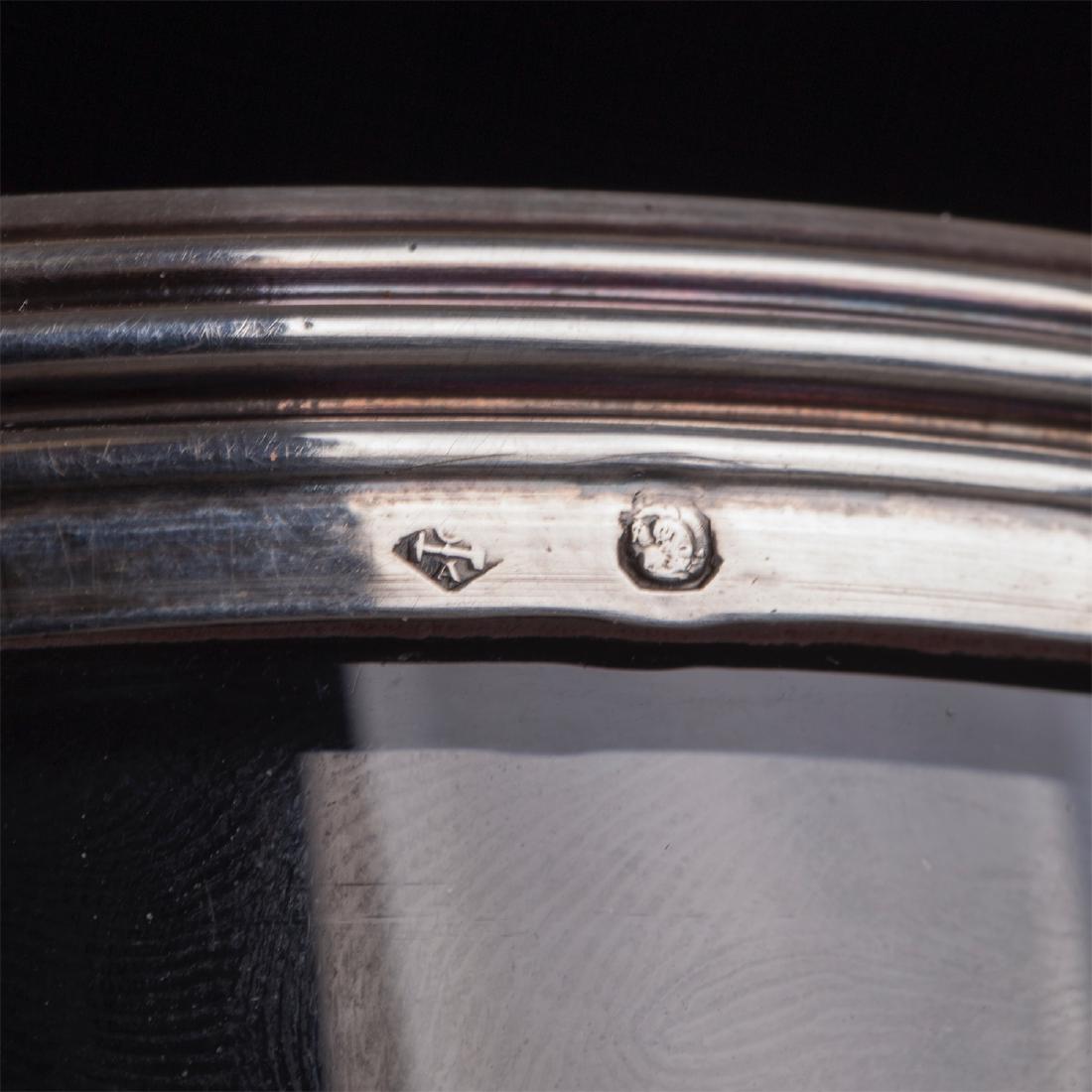 Massive "Hermes" cut glass and silver caviar bowl — image 8
