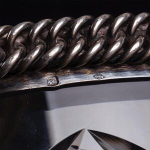Massive "Hermes" cut glass and silver caviar bowl — image 9