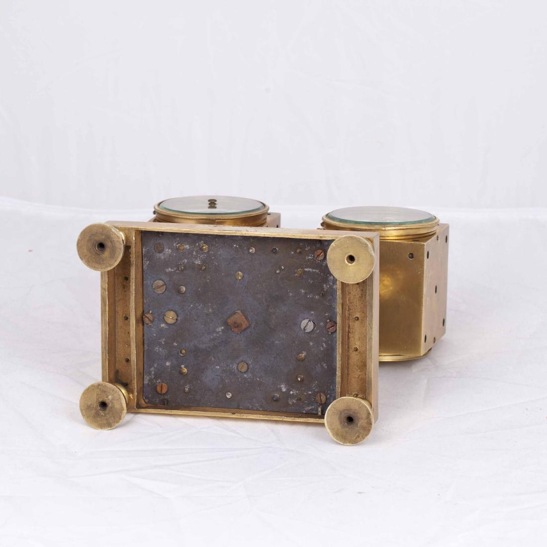 Tiffany desk chess and gambling compendium clock — image 3