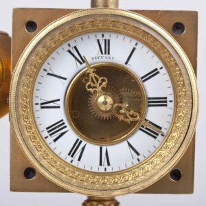 Tiffany desk chess and gambling compendium clock — image 6