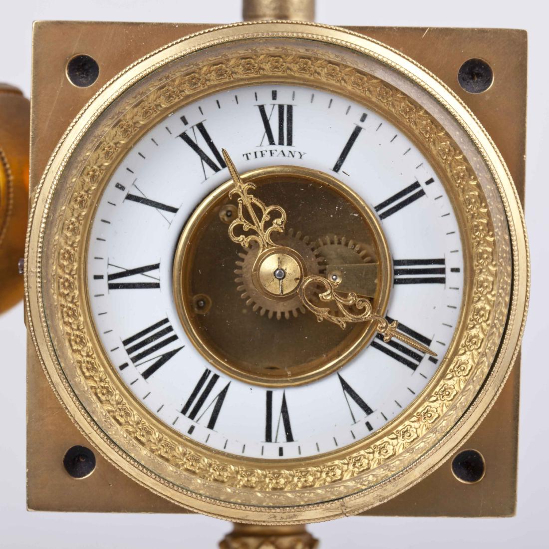 Tiffany desk chess and gambling compendium clock — image 6