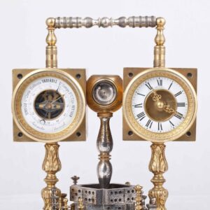Tiffany desk chess and gambling compendium clock — image 7