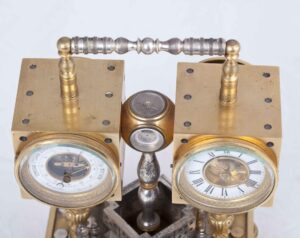 Tiffany desk chess and gambling compendium clock — image 8