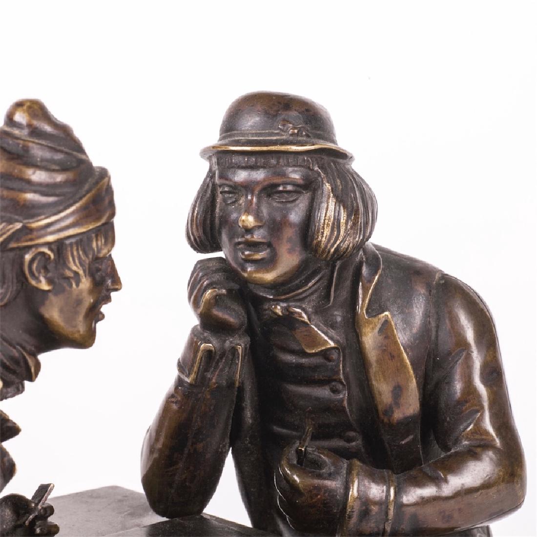 Bronze figure "Gamblers" — image 2