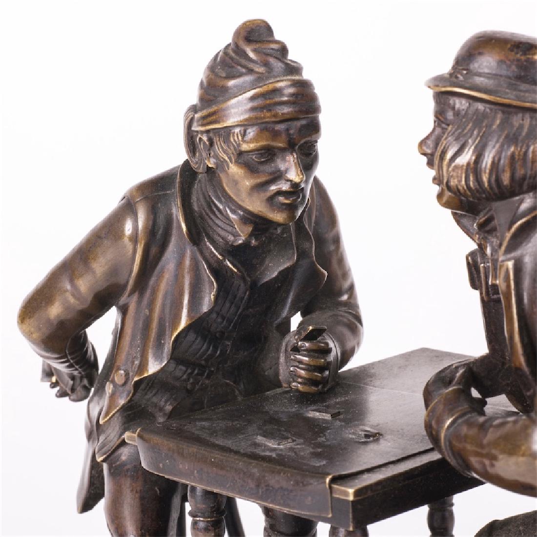 Bronze figure "Gamblers" — image 3