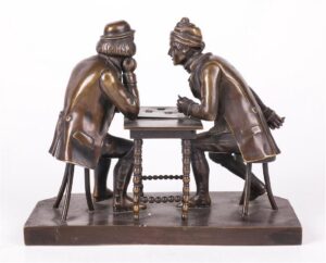 Bronze figure "Gamblers" — image 4
