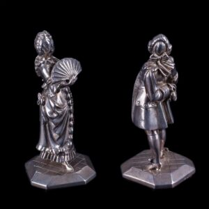 Pair of silver figures. 19 century — image 2