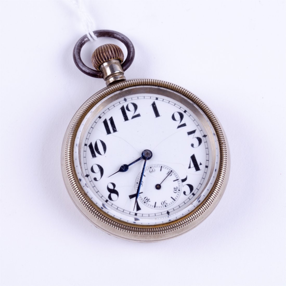 Pocket watch steel screw back case. — image 1