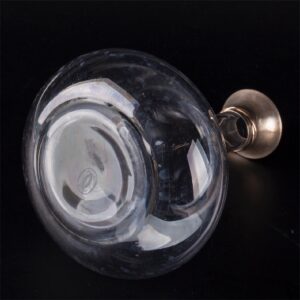 Cartier decanter with silver rope collar & 2 silver — image 6