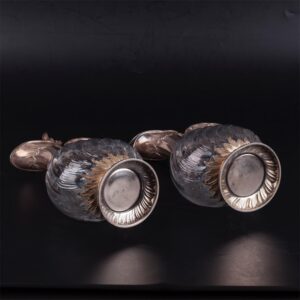French pair of silver mounted claret jugs — image 3
