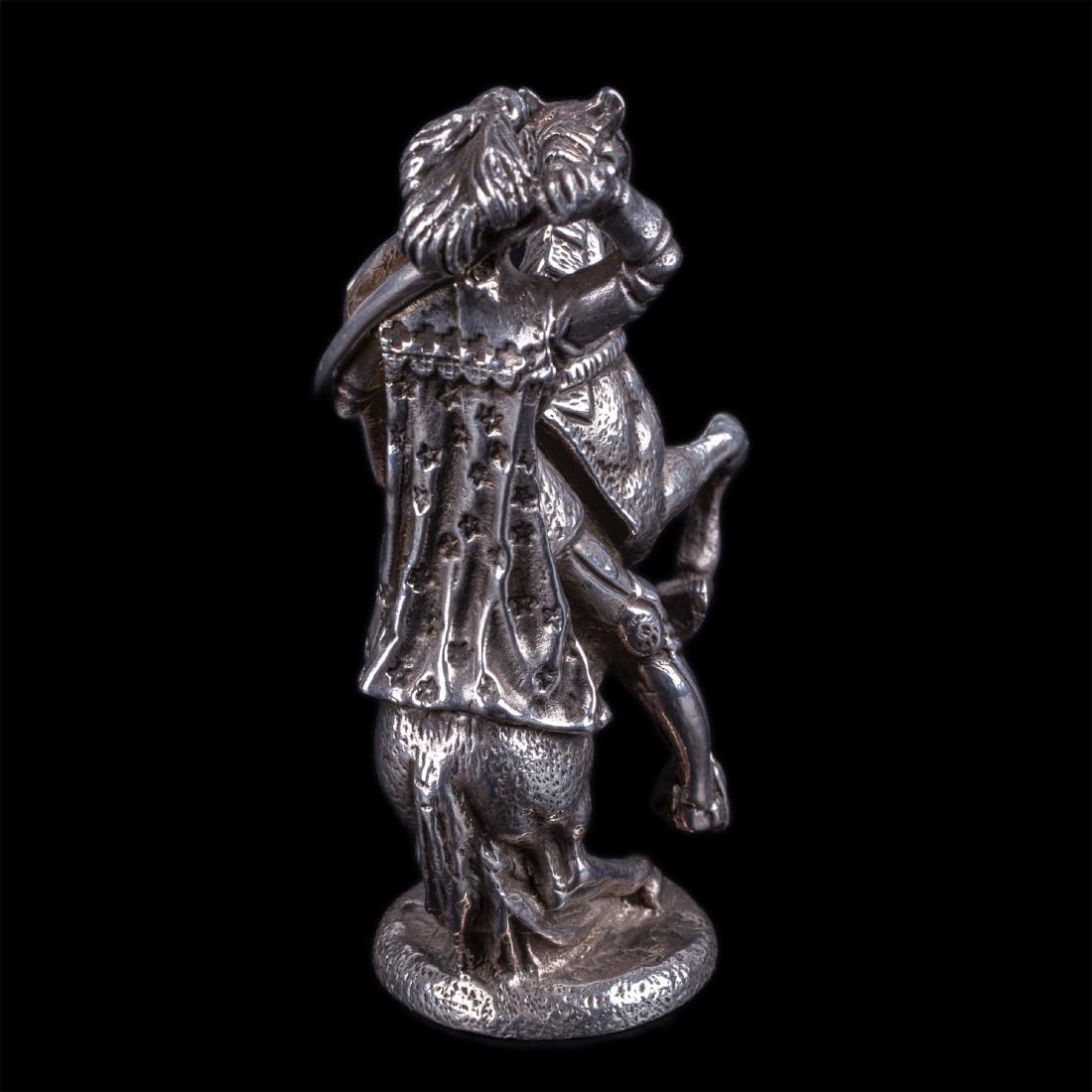 Silver figure "Knight on the horse" — image 3