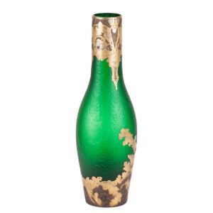 Huge Green Glass Vase by Francois-Theodore Legras — image 2