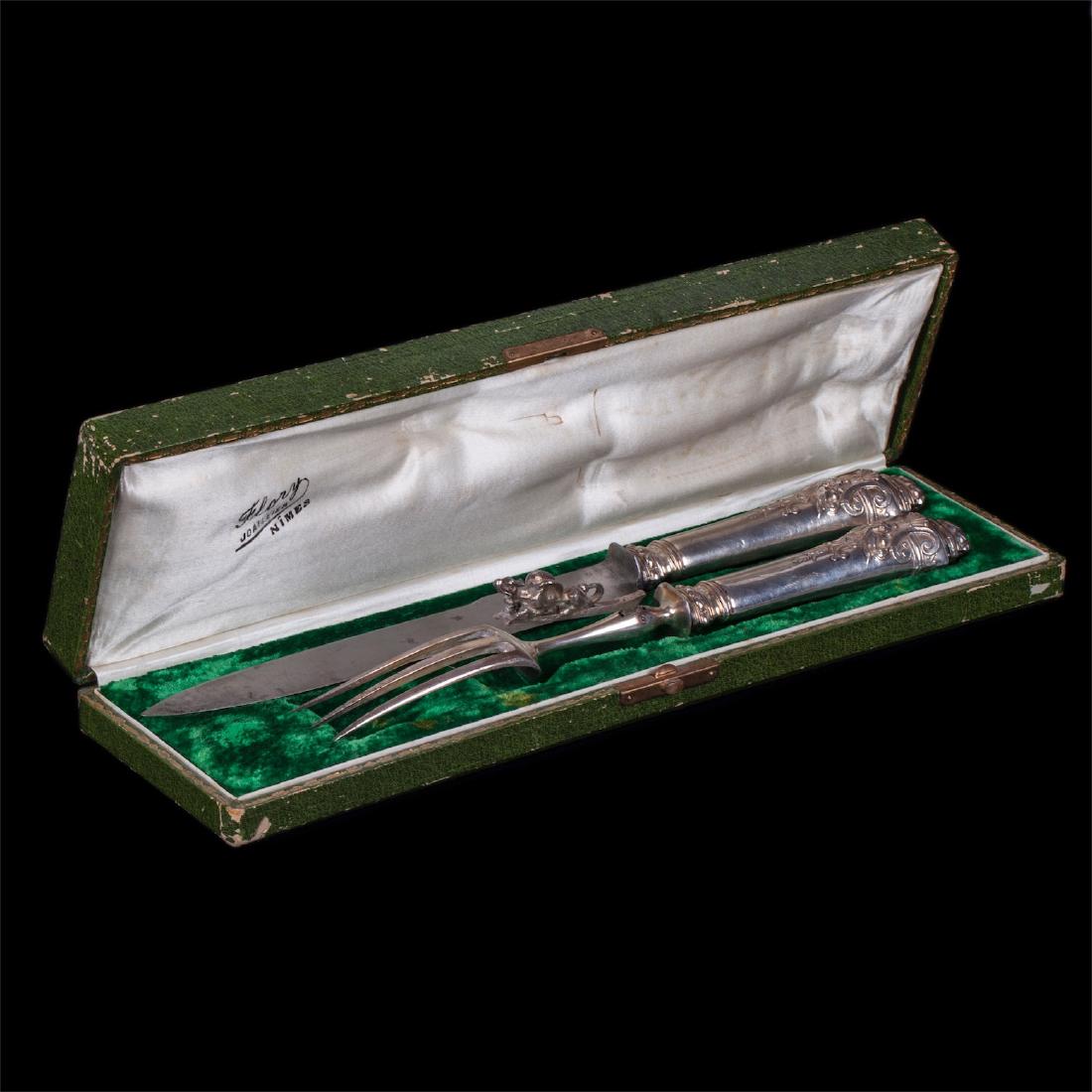 Antique French serving set for meat — image 1
