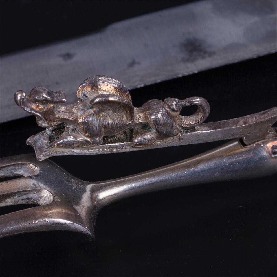 Antique French serving set for meat — image 3