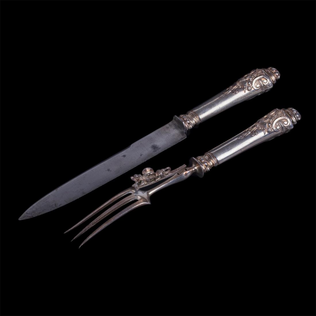Antique French serving set for meat — image 4
