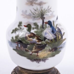 French "Risler & Carre" silver and porcelain vase — image 4