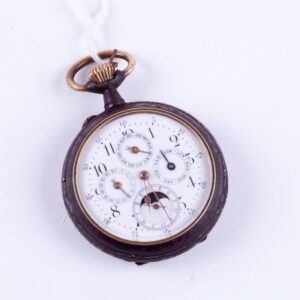 Triple calender with moonphase pocket watch. — image 1