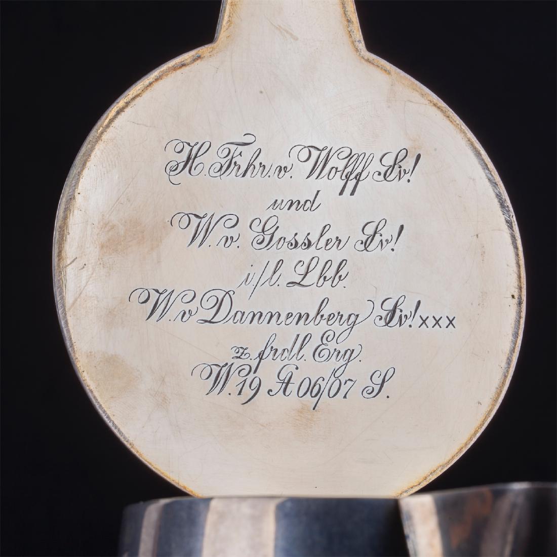 Massive German claret jug with coat of arms — image 6