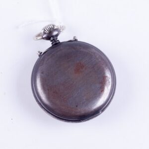 Pocket watch witch alarm in gunmetal case. — image 3
