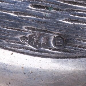 Silver dish with a view of Delft City Canal in — image 3
