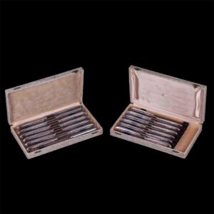 Antique silver serving set of 135 pieces — image 2