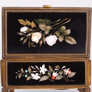 Late 19th century Italian Pietra dura casket — image 3