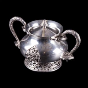 Boucheron vintage silver sugar bowl — image 1