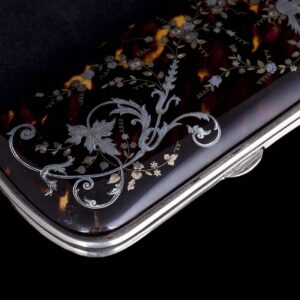 Antique French tortoise shell cigar case — image 5