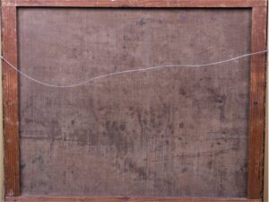 Soviet oil on canvas painting "Countryside road" — image 6