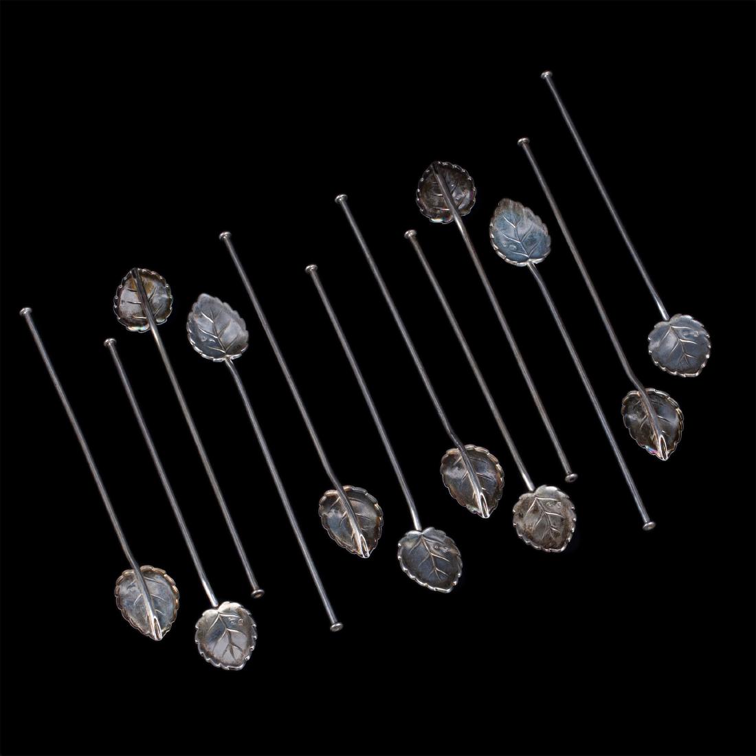Antique Spain set of 12 spoons — image 1