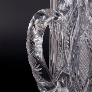Huge Tiffany silver mounted cut glass pitcher — image 7