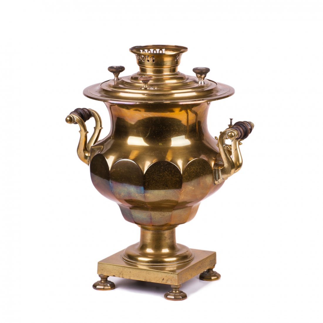 Russian brass samovar in the shape of "vase" — image 2