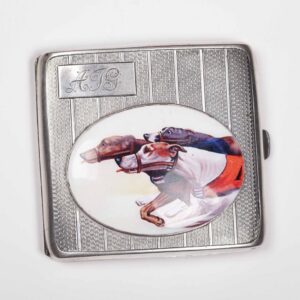 Sterling silver and enamel cigarette case — image 5