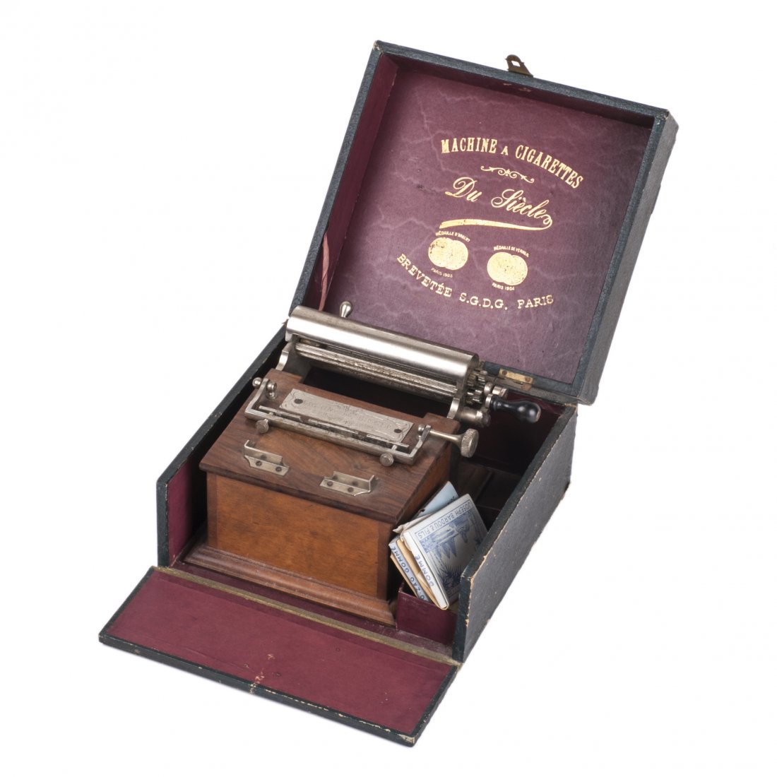 Antique French cigarette rolling machine — image 1