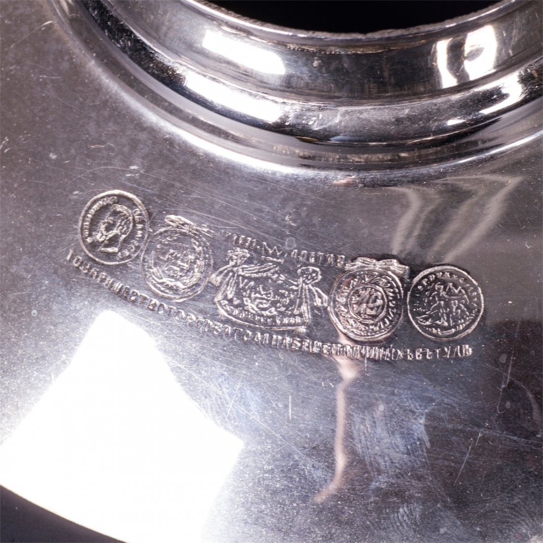 Rare Russian silvered brass samovar in the shape of — image 5