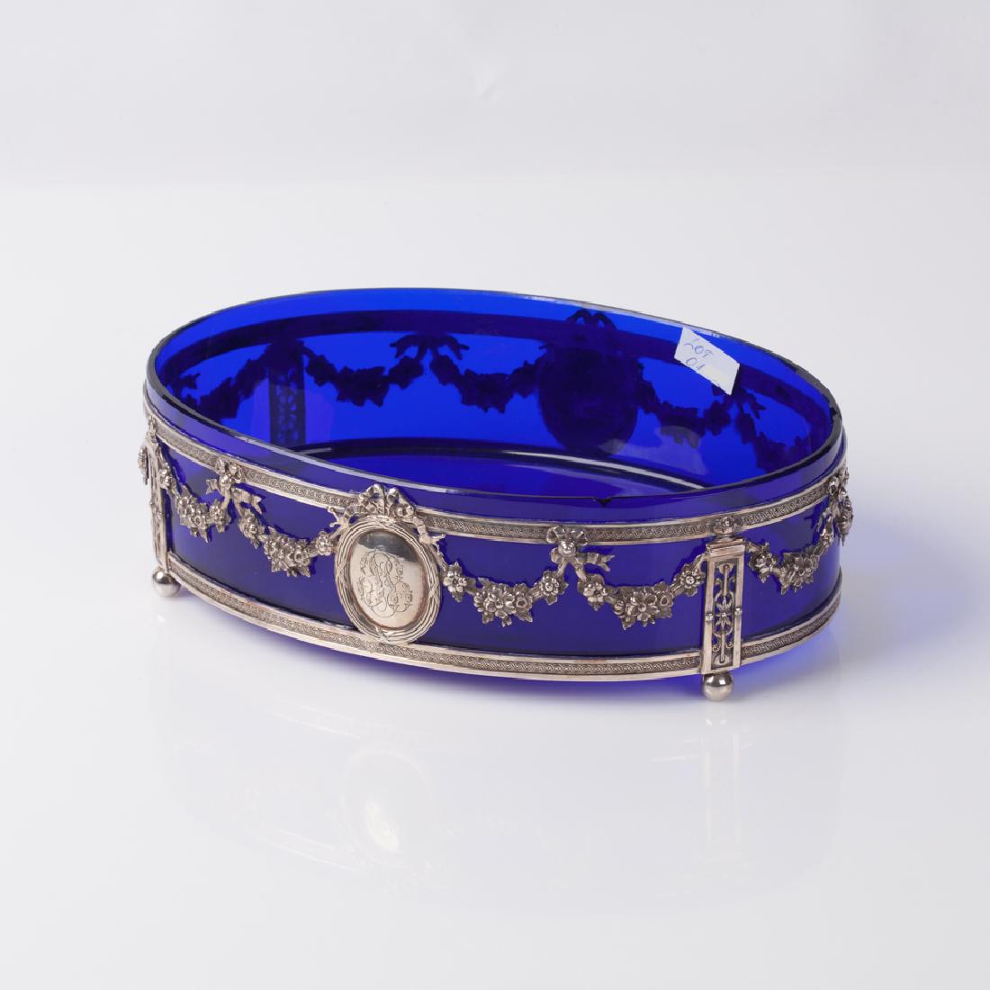 Antique French silver fruit bowl — image 1