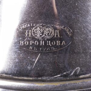 Rare Russian silvered brass samovar in the shape of — image 2