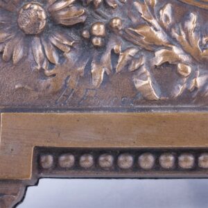 A pair of antique French bronze photo frames — image 3