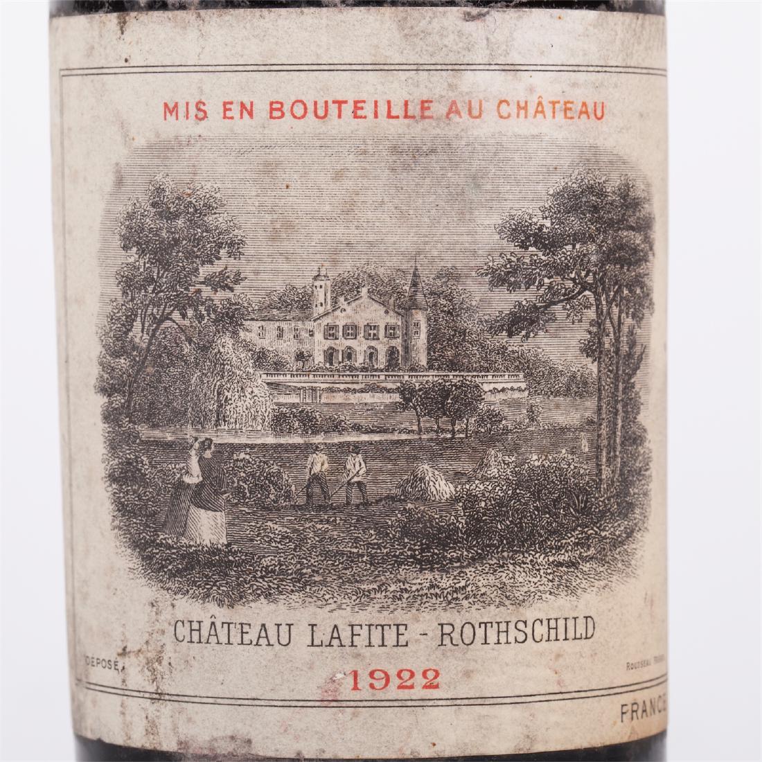 Chateau Lafite Rothschild 1922 small bottle — image 2