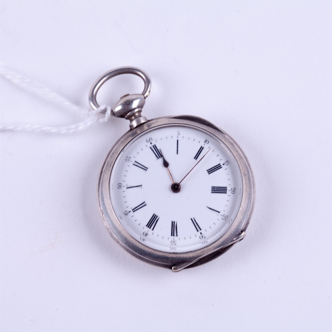 Open face silver Echapt pocket. — image 1