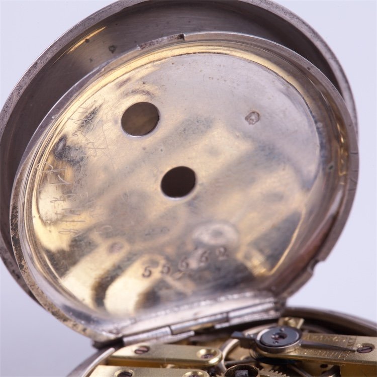 Open face silver Echapt pocket. — image 5